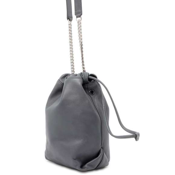 Saint Laurent Shoulder Gray Chain Leather Paris Bag - Picture 1 of 13